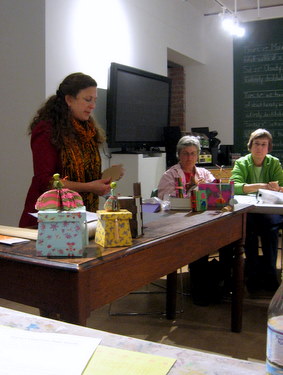 Book Arts Guild of Vermont - Piano Hinge Binding with Jill Abilock - September 2011